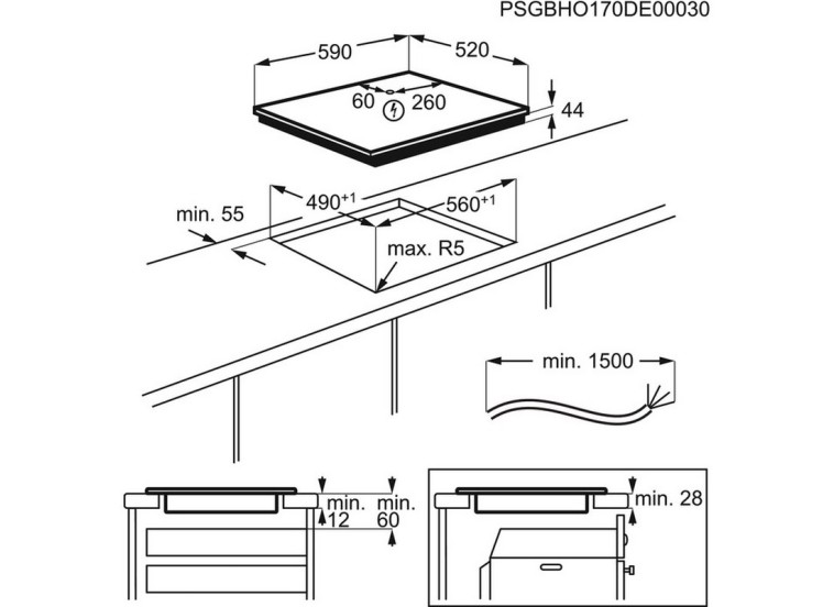 Built-in Ceramic Hob AEG IKE63441FB Built-in Ceramic Hob AEG IKE63441FB
