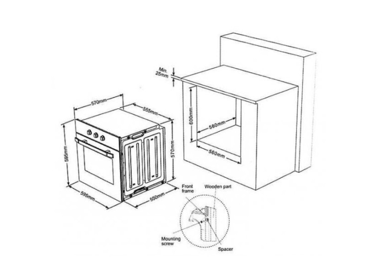 Εντοιχιζόμενος Φούρνος Finlux FX 820A IX Εντοιχιζόμενος Φούρνος Finlux FX 820A IX