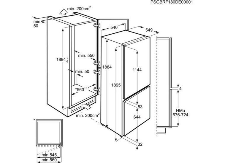 Εντοιχιζόμενος Ψυγειοκαταψύκτης AEG SCE819E5TS Εντοιχιζόμενος Ψυγειοκαταψύκτης AEG SCE819E5TS