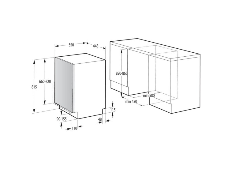 Εντοιχιζόμενο Πλυντήριο Πιάτων Gorenje GV520E10 Εντοιχιζόμενο Πλυντήριο Πιάτων Gorenje GV520E10