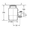 Built-in Accessories Teka TR 750 E.255.6 МЕЛНИЦА ЗА ОТПАДЪЦИ
