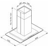 Pyramis Vetrio Απορροφητήρας Καμινάδα 60cm Inox-Grey 065039401