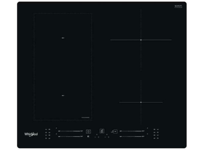 Εστία Αυτόνομη Επαγωγική, WL S7960 NE, Black, με Λειτουργία Κλειδώματος, 59x51εκ., Whirlpool 