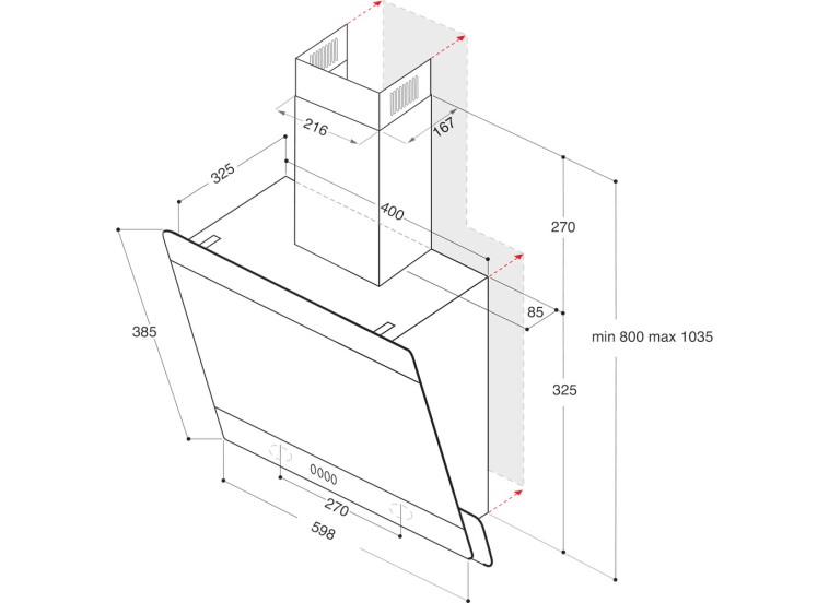 Απορροφητήρας Καμινάδα, 59.8cm Μαύρος, WHVP 65F LM K, Whirlpool Απορροφητήρας Καμινάδα, 59.8cm Μαύρος, WHVP 65F LM K, Whirlpool