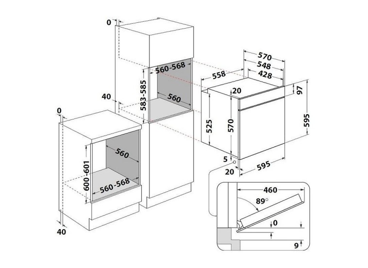Εντοιχιζόμενος Φούρνος άνω Πάγκου, OMK58HU1B , 71lt , Π59.5εκ. , Μαύρος, Whirlpool Εντοιχιζόμενος Φούρνος άνω Πάγκου, OMK58HU1B , 71lt , Π59.5εκ. , Μαύρος, Whirlpool
