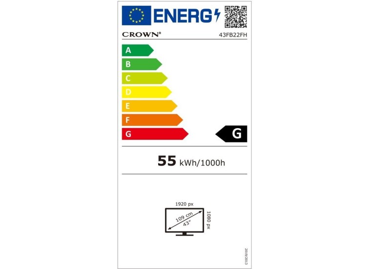 Τηλεόραση 43", FULL HD, LED, 43FB22FH, Crown Τηλεόραση 43", FULL HD, LED, 43FB22FH, Crown