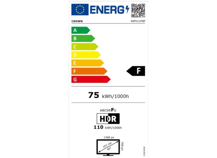 Τηλεόραση 40", 40PV11FBF, ,FULL HD, LED (2022), Crown Τηλεόραση 40", 40PV11FBF, ,FULL HD, LED (2022), Crown