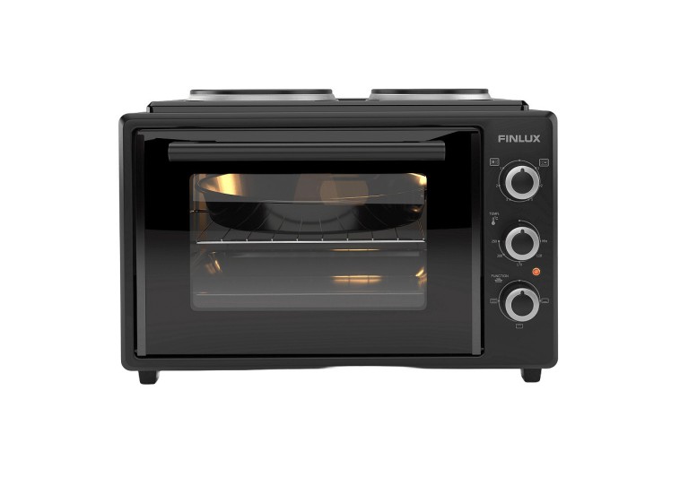 Ηλεκτρικό Φουρνάκι 35lt με 2 εστίες, FMC-3524F , Μαύρο, Finlux Ηλεκτρικό Φουρνάκι 35lt με 2 εστίες, FMC-3524F , Μαύρο, Finlux