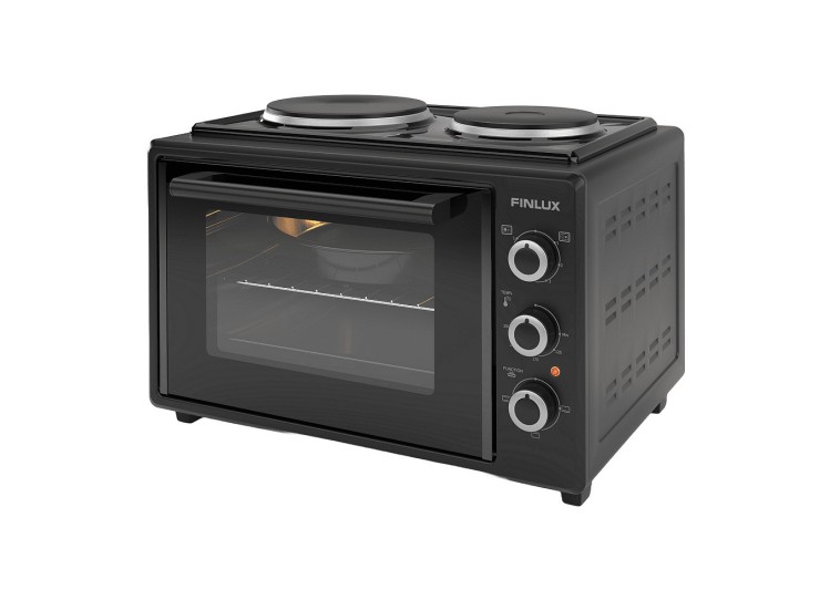 Ηλεκτρικό Φουρνάκι 35lt με 2 εστίες, FMC-3524F , Μαύρο, Finlux Ηλεκτρικό Φουρνάκι 35lt με 2 εστίες, FMC-3524F , Μαύρο, Finlux