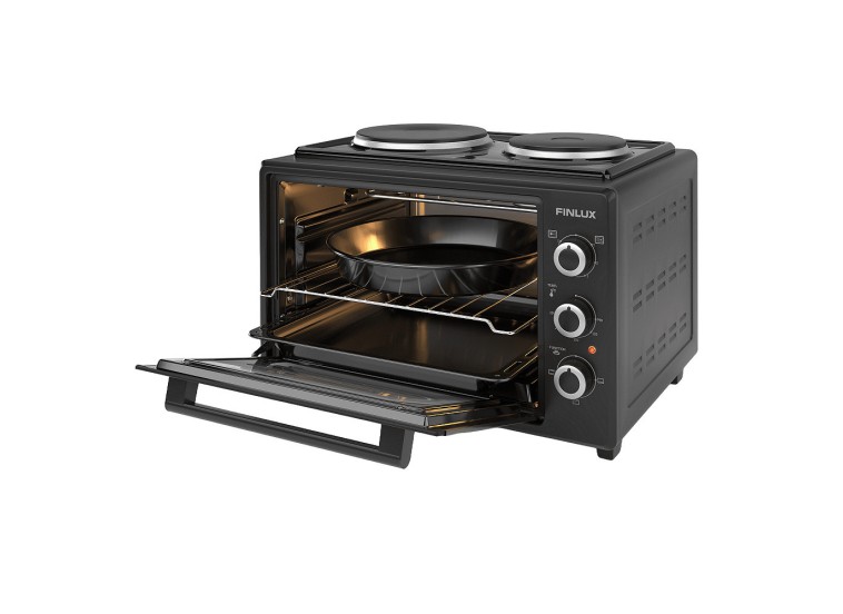 Ηλεκτρικό Φουρνάκι 35lt με 2 εστίες, FMC-3524F , Μαύρο, Finlux Ηλεκτρικό Φουρνάκι 35lt με 2 εστίες, FMC-3524F , Μαύρο, Finlux