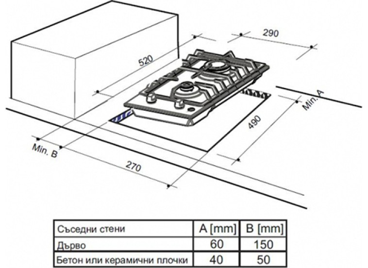Εντοιχιζόμενη FX 320 S IX Domino Εστία Υγραερίου Αυτόνομη, Finlux Εντοιχιζόμενη FX 320 S IX Domino Εστία Υγραερίου Αυτόνομη, Finlux