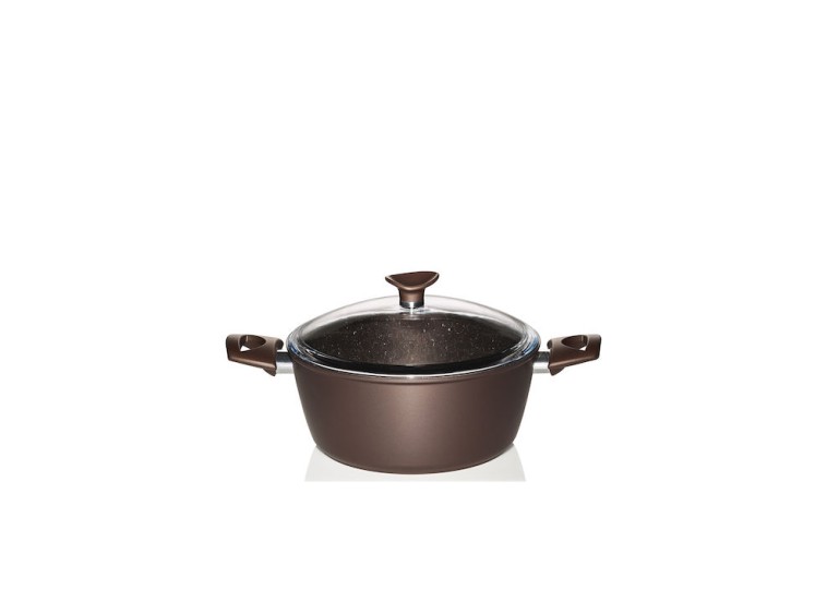 Βαθιά Κατσαρόλα Stone Chef από Αλουμίνιο 5lt / 24cm 014003801, Pyramis Βαθιά Κατσαρόλα Stone Chef από Αλουμίνιο 5lt / 24cm 014003801, Pyramis