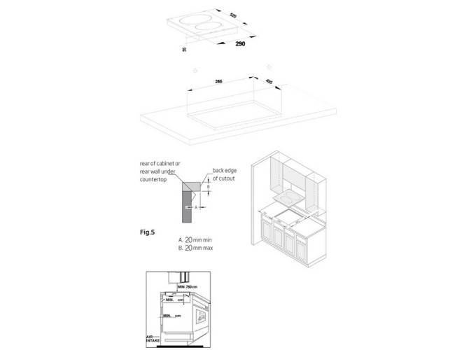 Εντοιχιζόμενη Κεραμική Εστία VCPK32.C, Crown