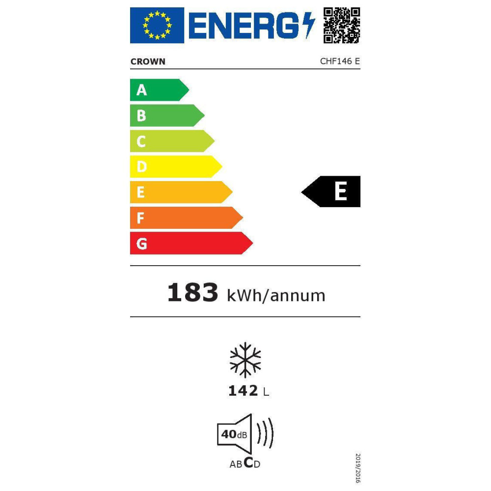 Καταψύκτης Μπαούλο 146lt, CHF146 E, Crown