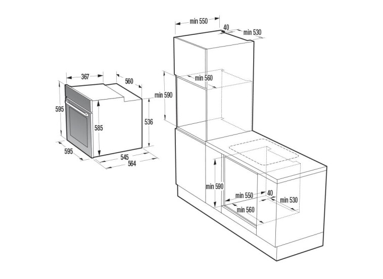 Φούρνος άνω Πάγκου χωρίς Εστίες ,KBOX6735E05BG, 77lt, Μαύρος , Korting , 34062501 Φούρνος άνω Πάγκου χωρίς Εστίες ,KBOX6735E05BG, 77lt, Μαύρος , Korting , 34062501