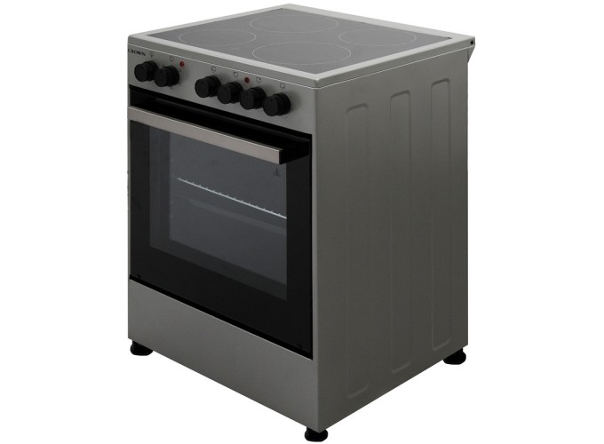 Ηλεκτρική Κουζίνα με Κεραμικές Εστίες Inox, CEC-6060V IX , Crown