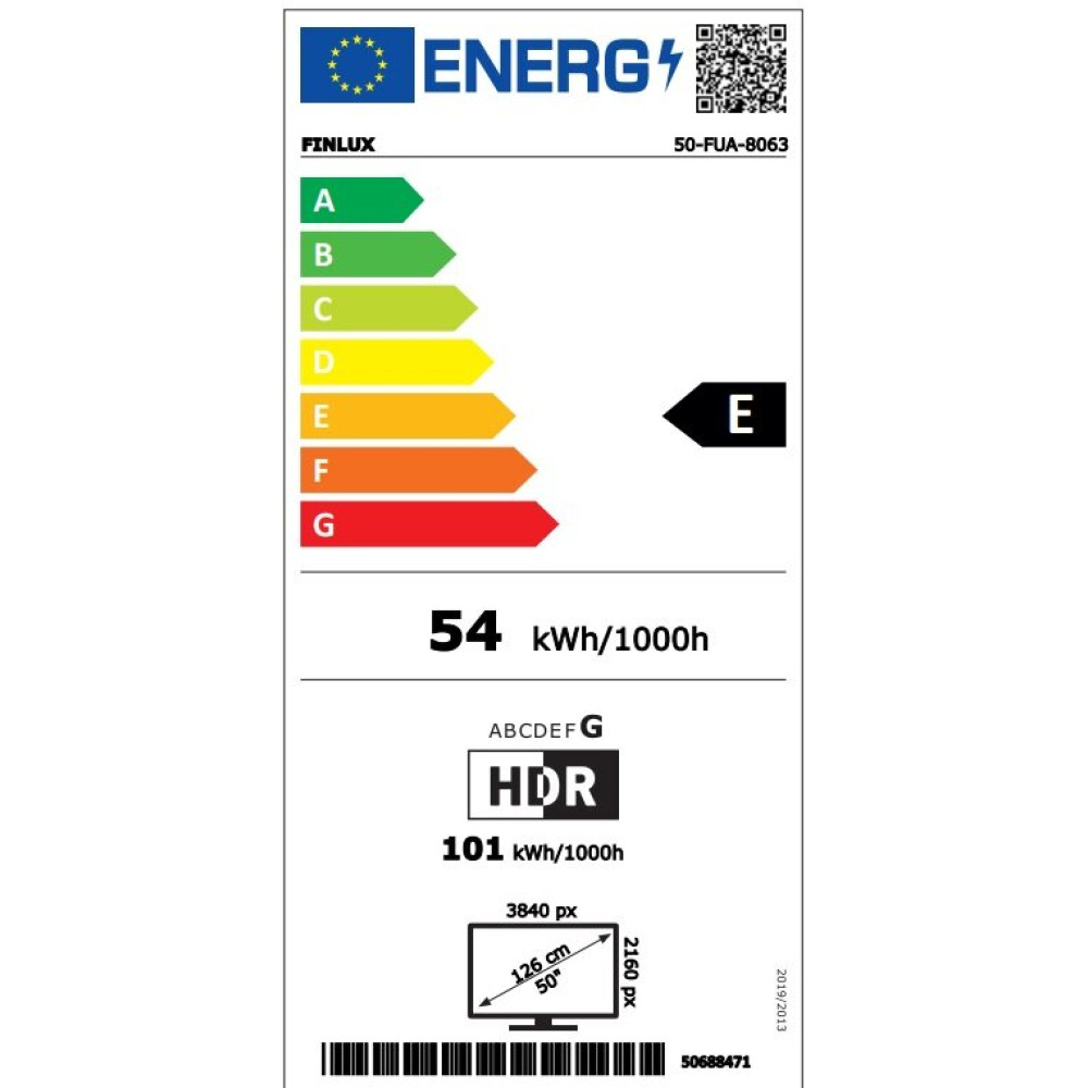 Τηλεόραση Smart, 50-FUA-8063 UHD 4K ANDROID , LED , 50 ιντσών, Finlux