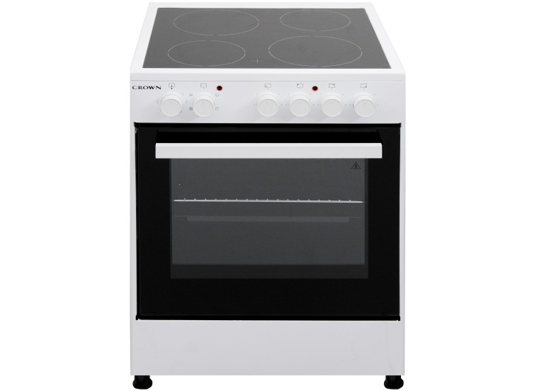 Ηλεκτρική Κουζίνα με Κεραμικές Εστίες , CEC-6060V W , Λευκό ,Crown Ηλεκτρική Κουζίνα με Κεραμικές Εστίες , CEC-6060V W , Λευκό ,Crown