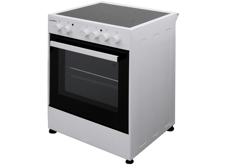 Ηλεκτρική Κουζίνα με Κεραμικές Εστίες , CEC-6060V W , Λευκό ,Crown Ηλεκτρική Κουζίνα με Κεραμικές Εστίες , CEC-6060V W , Λευκό ,Crown