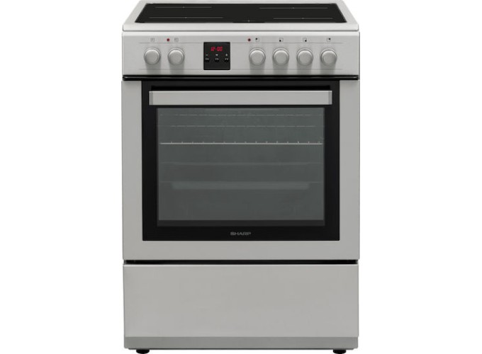 Ηλεκτρική κουζίνα με Κεραμικές Εστίες,KF-76FVDD22IMK-CH, Sharp ,INOX