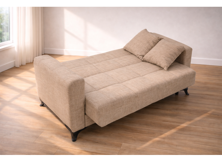 Σετ σαλονιού, Τριθέσιος - Διθέσιος καναπές Modesto,Μπεζ , All4home