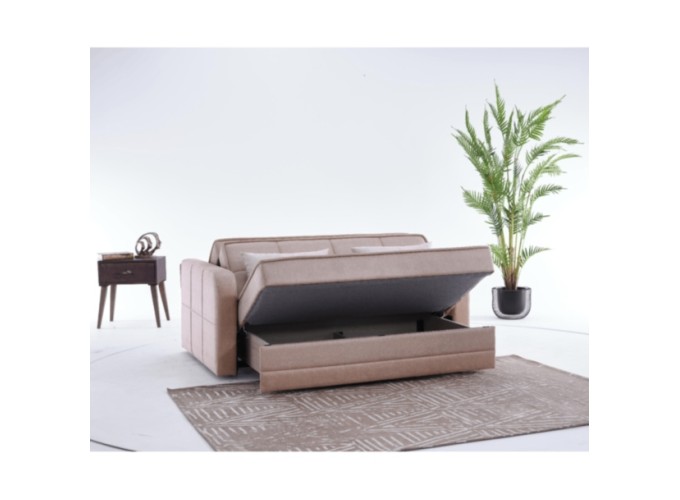 Διθέσιος Καναπές-κρεβάτι Dafne , Νο 06-003, Μπέζ , All4home