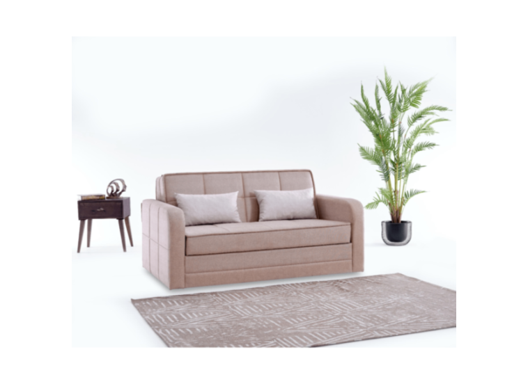 Διθέσιος Καναπές-κρεβάτι Dafne , Νο 06-003, Μπέζ , All4home