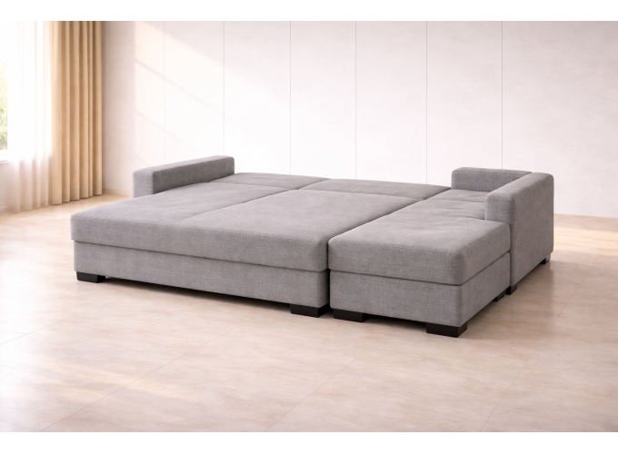 Γωνιακός καναπές-κρεβάτι New Dynamic Corner, γκρι, Νο 51-002, κωδ. 2770000045, All4home