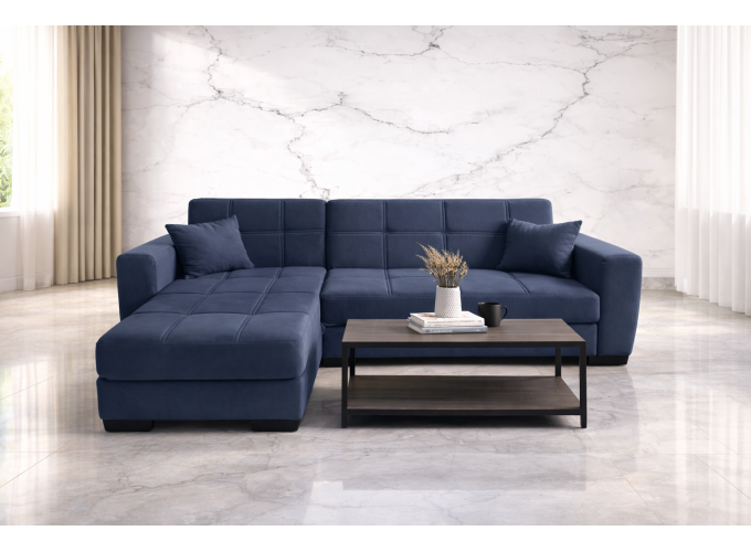 Γωνιακός καναπές-κρεβάτι New Dynamic Corner, γκρι, Νο 57-003, κωδ. 2770000006, All4home