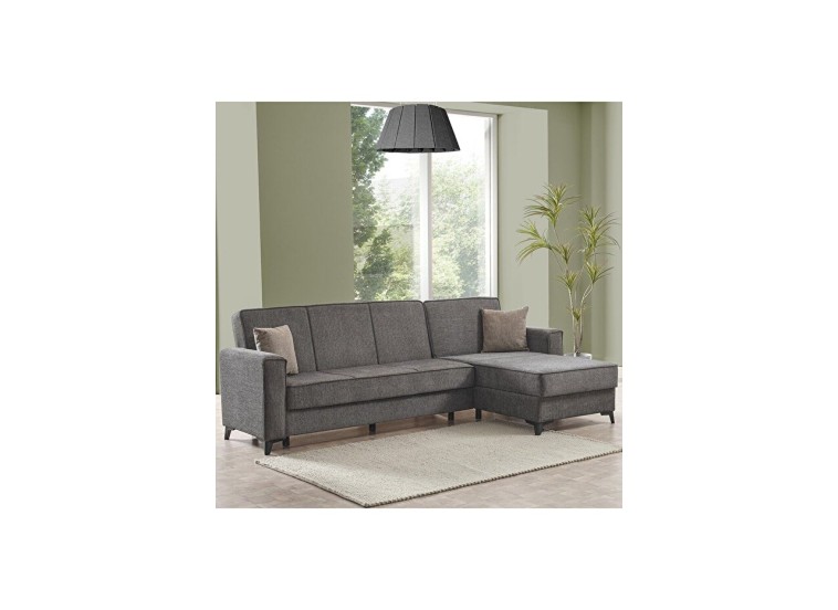 Γωνιακός καναπές-κρεβάτι Aris Corner, Καφέ , Νο 67-002, κωδ. 2770000050, All4home