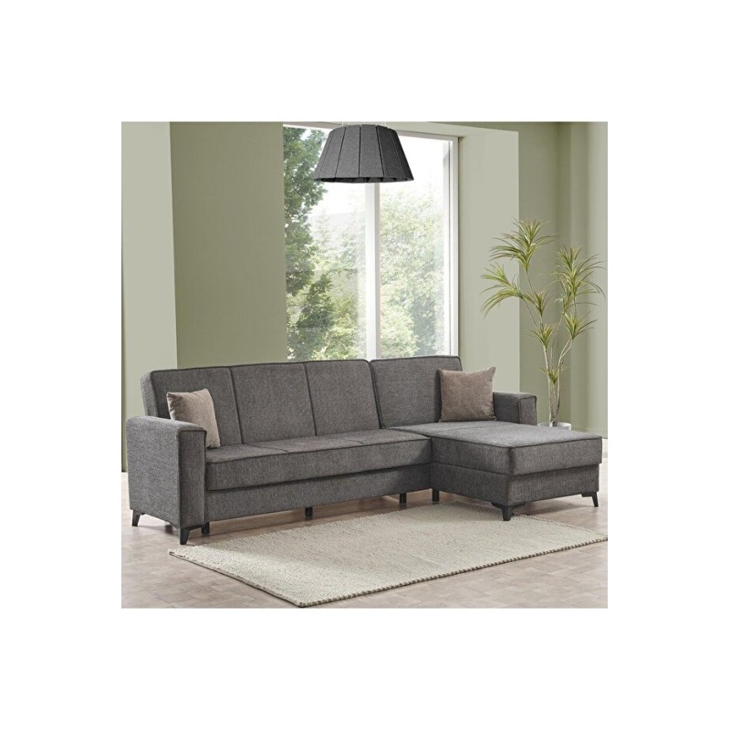 Γωνιακός καναπές-κρεβάτι Aris Corner, Καφέ , Νο 67-002, κωδ. 2770000050, All4home