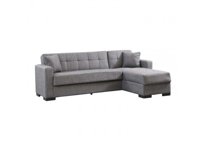 Γωνιακός καναπές-κρεβάτι New Dynamic Corner, γκρι, Νο 51-002, κωδ. 2770000045, All4home