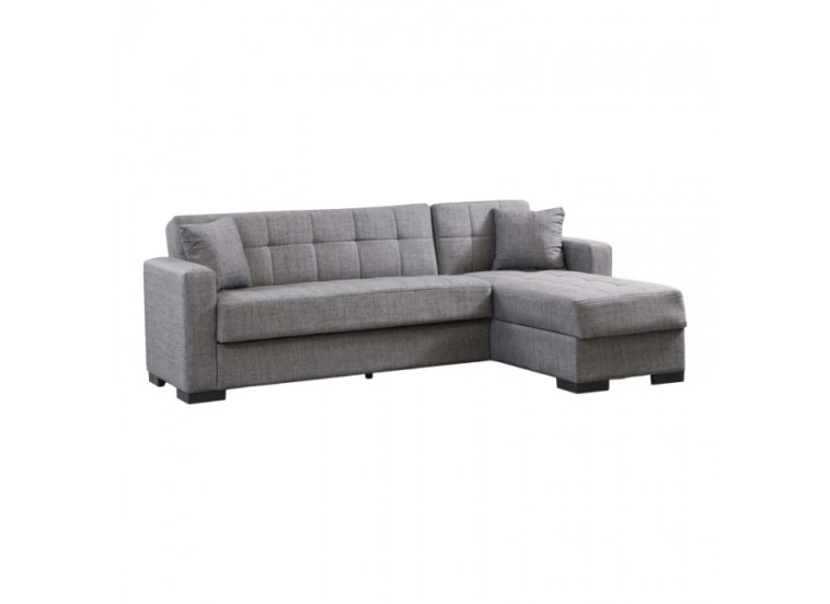 Γωνιακός καναπές-κρεβάτι New Dynamic Corner, γκρι, Νο 51-002, κωδ. 2770000045, All4home