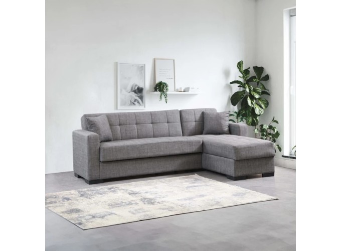 Γωνιακός καναπές-κρεβάτι New Dynamic Corner, γκρι, Νο 51-002, κωδ. 2770000045, All4home