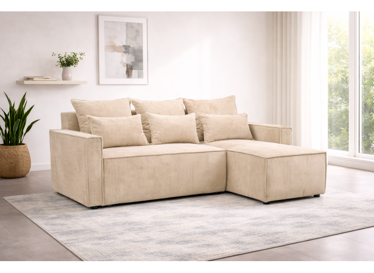 Καναπές Γωνία ,Comfort, 265x162x79 εκ. , All4home