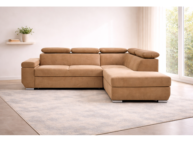 Καναπές Γωνία Με Κρεβάτι Και Αποθηκευτικό Χώρο,Viborg , All4home