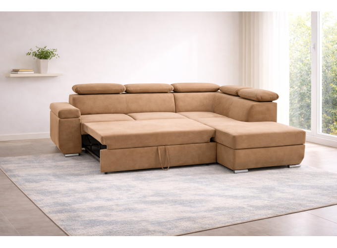 Καναπές Γωνία Με Κρεβάτι Και Αποθηκευτικό Χώρο,Viborg , All4home