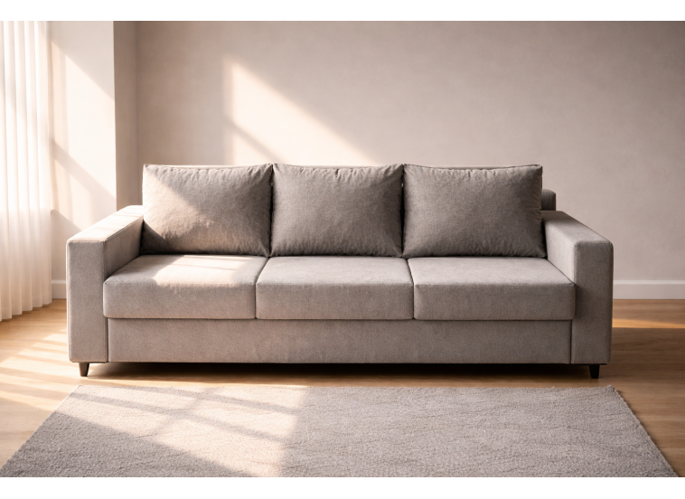 Καναπές τριθέσιος Dalia, 85x220εκ, Silk