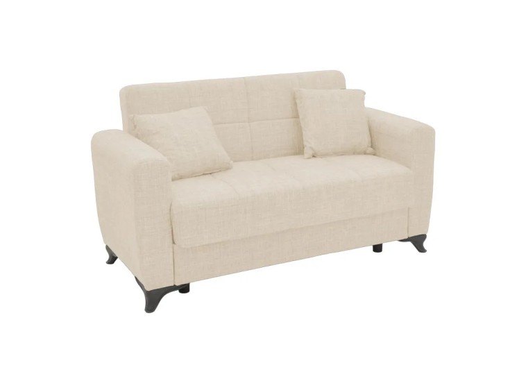 Διθέσιος Καναπές-κρεβάτι Μπέζ Ανοιχτό, Teodor ,155x85x80εκ, All4home