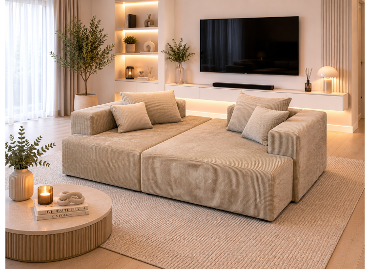 Καναπές Γωνία ,Comfort, 265x162x79 εκ. , All4home