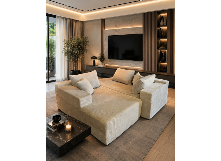 Καναπές Γωνία ,Comfort, 265x162x79 εκ. , All4home