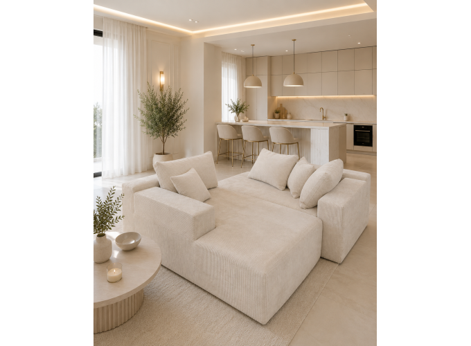 Καναπές Κρεβάτι Γωνία ,Comfort, 265x162x64 εκ. , All4home