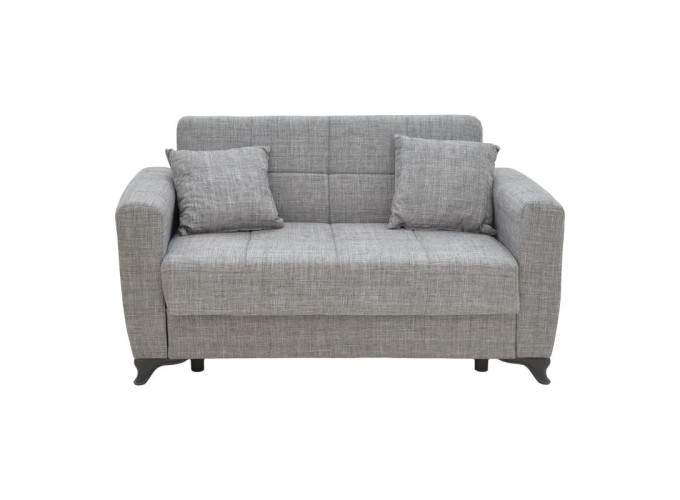 Διθέσιος Καναπές-κρεβάτι Modestole Γκρι 155x85x80εκ.