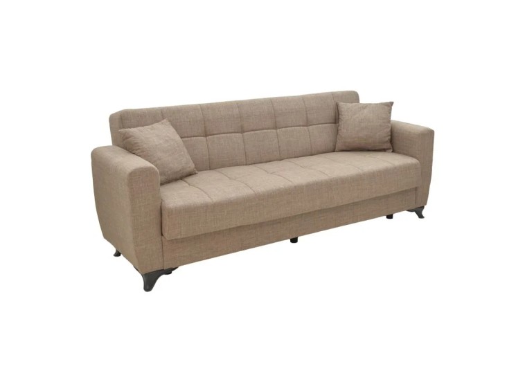 Σετ σαλονιού, Τριθέσιος - Διθέσιος - Πολυθρόνα  Modesto, Μπεζ , All4home