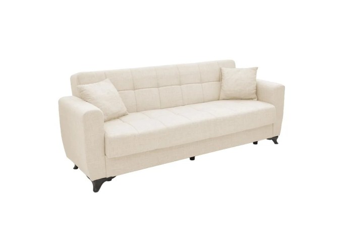 Τριθέσιος Καναπές-κρεβάτι Μπέζ Ανοιχτό, Teodor 3 ,215x85x80εκ, All4home