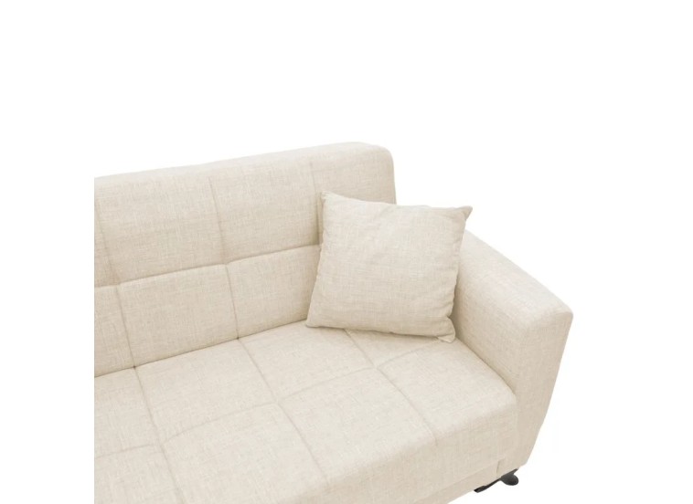 Τριθέσιος Καναπές-κρεβάτι Μπέζ Ανοιχτό, Teodor 3 ,215x85x80εκ, All4home