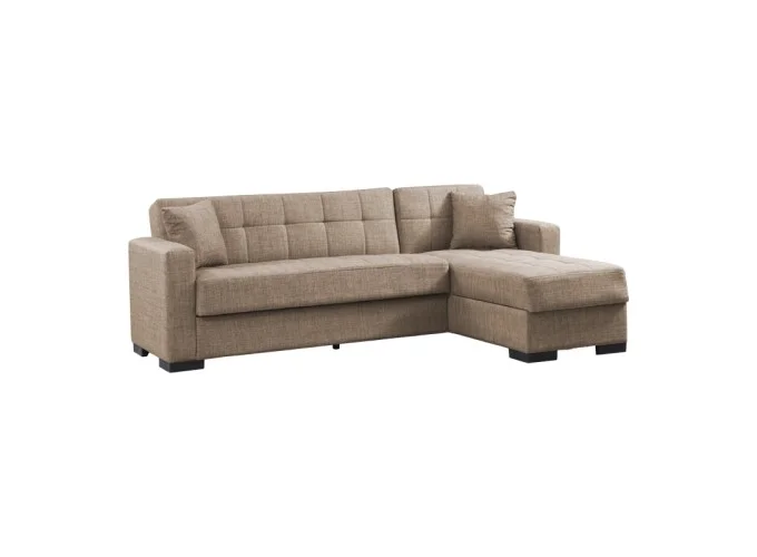 Γωνιακός καναπές-κρεβάτι New Dynamic Corner, Νο 06-002, μπεζ 2770000046, All4home