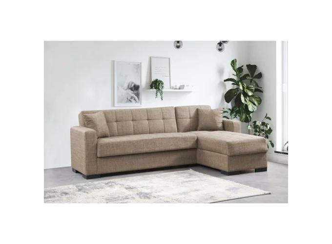 Γωνιακός καναπές-κρεβάτι New Dynamic Corner, Νο 06-002, μπεζ 2770000046, All4home