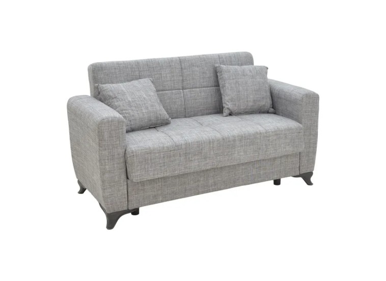 Σετ σαλονιού, Τριθέσιος - Διθέσιος καναπές Modesto,Γκρί , All4home