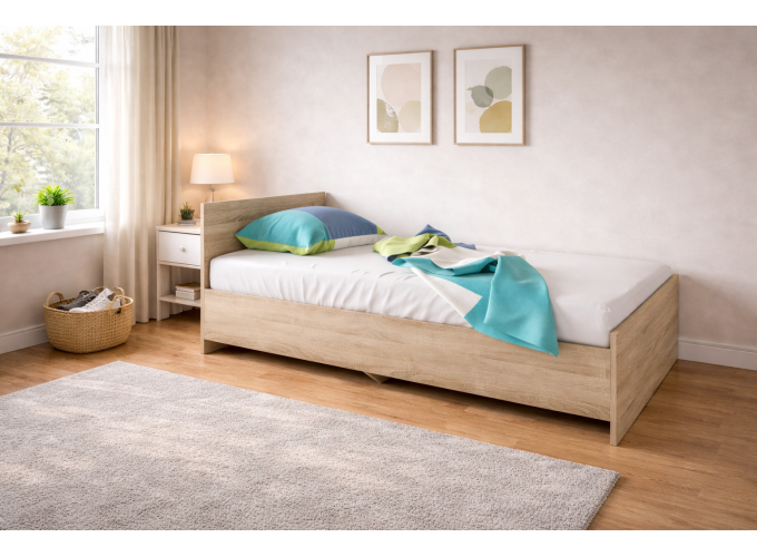 Κρεβάτι μονό 1212006 Σόνομα, 90/200, Genomax